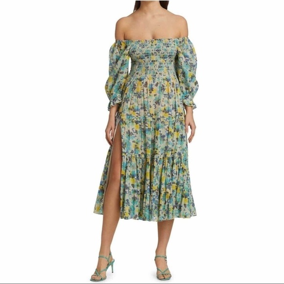 LoveShackFancy Capri Off The Shoulder Dress - Picture 5 of 16